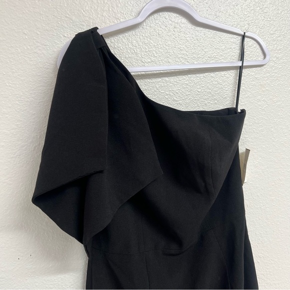 Dress The Population Tiffany One-Shoulder Midi Dress in Black Size Medium NWT - Picture 8 of 16